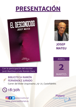 Presentación de El desconocido en Castelldefels / Platero CoolBooks