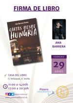 Firma de ejemplares de Cartas desde Hungría en Sevilla / Platero CoolBooks