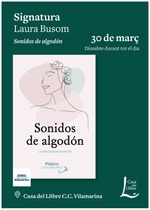 Firma de ejemplares de Sonidos de algodón en Viladecans / Platero CoolBooks