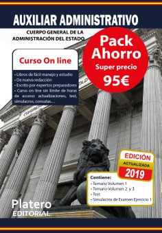 AUXILIAR ADMINISTRATIVO. CUERPO GENERAL DE LA ADMINISTRACIÃN DEL ESTADO. PACK AHORRO