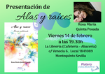 PRESENTACIÓN DE “ALAS Y RAÍCES”