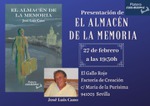 PRESENTACIÓN DE “EL ALMACÉN DE LA MEMORIA”