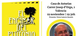 ENRIQUE ORTEGA GIRONÉS PRESENTA "EL ENCINAR DEL PLUTONIO" EN LA CASA DE ASTURIAS