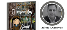 ALFREDO ROMÁN CARNEVALE PRESENTA "EL LIMPIABOTAS DE GAUDÍ" EN CASA DEL LIBRO, BARCELONA
