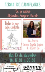 ALEJANDRA SEMPERE FIRMA "TODO LO QUE DEBÍ CONTARTE" EN ELCHE