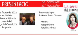 PRESENTACIÓN DE "LA SOBRINA DEL INQUISIDOR" DE JORDI MARTÍNEZ Y JOSEP MATEU EN AMPOSTA