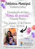 PRESENTACIÓN DE "ALMA DE POESÍA" DE YOLANDA MUÑOZ EN NAVAHERMOSA