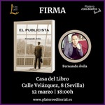 FIRMA DE "EL PUBLICISTA" DE FERNANDO ÁVILA EN SEVILLA