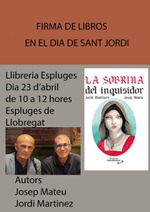 PRESENTACIÓN DE "LA SOBRINA DEL INQUISIDOR" DE JOSEP MATEU Y JORDI MARTÍNEZ