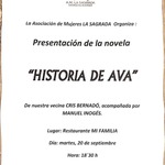 PRESENTACIÓN DE “HISTORIA DE AVA”, DE CRIS BERNADÓ, EN MONZALBARBA