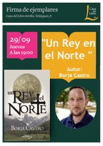 Borja Castro firma Un rey en el norte en Sevilla / Platero CoolBooks