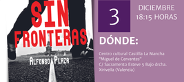 Presentación de Sin fronteras de Alfonso Plaza en Xirivella / Platero CoolBooks
