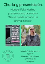 Maribel Félix presentará su poemario en Aranjuez / Platero CoolBooks
