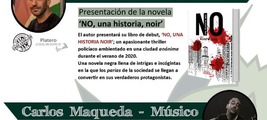 Álex Pérez presenta NO, una historia noir junto al músico Carlos Maqueda en Granada / Platero CoolBooks