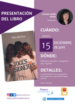 Esther Griñó Verde presenta su libro Voces prisioneras en Badalona / Platero CoolBooks