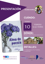 Presentación Alma de poesía de Yolanda Muñoz en Tomelloso / Platero CoolBooks