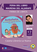 Firma de ejemplares de Antoñeta, la croqueta agente secreta en la Feria del Libro de Mairena del Aljarafe / Platero CoolBooks
