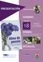 Presentación de Alma de poesía de Yolanda Muñoz en Navas de Estrena / Platero CookBooks