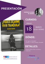 Presentación de ¿Podéis dejarme tranquila? de Verónica Guinea en Realejo / Platero CoolBooks