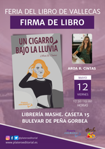 Firma de ejemplares de Un cigarro bajo la lluvia en la Feria del Libro de Vallecas / Platero CoolBooks