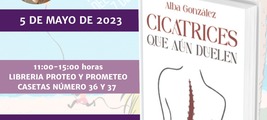 Firma de ejemplares de Cicatrices que aún duelen en la Feria del Libro de Málaga / Platero CoolBooks