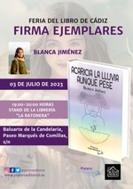 Firma de ejemplares de Acaricia la lluvia aunque pese en la Feria del Libro de Cádiz / Platero CoolBooks