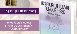 Firma de ejemplares de Acaricia la lluvia aunque pese en la Feria del Libro de Cádiz / Platero CoolBooks