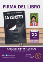 Juana Mateos firma ejemplares de "La Cicatriz" en Casa del Libro de Sevilla / Platero CoolBooks