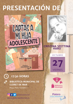 Presentación de Cartas a mi hija adolescente en la Biblioteca de Lloret de Mar / Platero CoolBooks