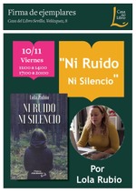 Lola Rubio firma su novela "Ni Ruido Ni Silencio" en la Casa del Libro de Sevilla / Platero CoolBooks