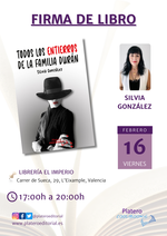 Firma de ejemplares de Todos los entierros de la familia Durán en L´Eixample de Valencia / Platero CoolBooks