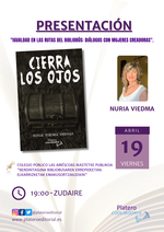 Presentación de Cierra los ojos en Zudaire / Platero CoolBooks