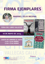 Firma de ejemplares de Maribel Félix en la Feria del Libro de Vallecas / Platero CoolBooks