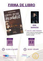Firma de ejemplares de Cartas desde Hungría en Granada / Platero CoolBooks