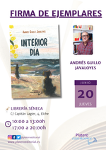 Firma de ejemplares de Interior día en Elche / Platero CoolBooks