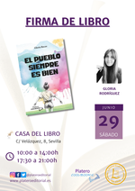 Firma de ejemplares de El pueblo siempre es bien de Sevilla / Platero CoolBooks