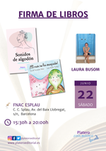 Firma de ejemplares de Sonidos de algodón y El mar se ha escapado en Barcelona / Platero CoolBooks