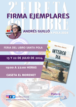 Firma de ejemplares de Interior día en la Feria del Libro de Santa Pola / Platero CoolBooks