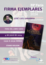 Firma de ejemplares de La orden de los cazadores en la Feria del Libro de Cádiz / Platero CoolBooks