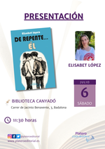 Presentación de De repente... él en Badalona / Platero CoolBooks