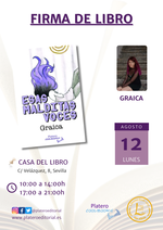 Firma de ejemplares de Esas malditas voces en Sevilla / Platero CoolBooks