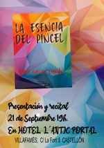 Presentación y recital de La esencia del pincel en Villafamés / Platero CoolBooks