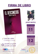 Firma de ejemplares de El desconocido en Sevilla / Platero CoolBooks
