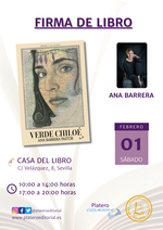 Firmas de ejemplares de Verde Chiloé en Sevilla / Platero CoolBooks