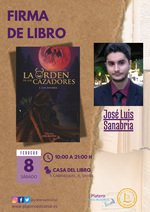 Firma de ejemplares de La leyenda de la Orden de los Cazadores en Sevilla / Platero CoolBooks
