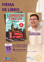 Firma de ejemplares de London Circus en Cartagena / Platero CoolBooks