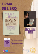 Firma de ejemplares de Verde y malva en Sevilla / Platero CoolBooks