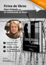 Firma de ejemplares de La corazonada de Rosa en CDL de Sevilla / Platero CoolBooks