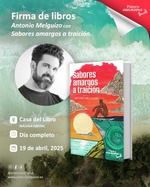 Firma de libros "Sabores amargos a traición" de Antonio Melguizo en CDL de Málaga