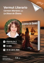 Vermut literario con La Diosa de Ébano de Carmen Mariano